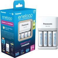 Panasonic eneloop BQ-CC55E SMARTPLUS punjač + 4x AA BK-3MCDE baterije (K-KJ55MCD40E)
