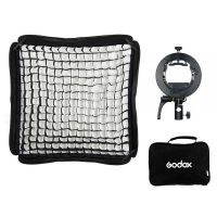 Godox SGGV6060 Handy Speedlite Soft Box S2 type bracket Kit with grid (Bowens mount)