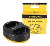 PATONA 1915 Dual Charger Godox VB20 V350  C/N/O/F/S Flash Micro-USB