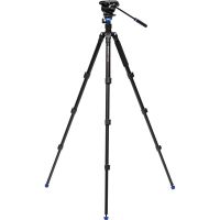 BENRO A2883FS4PRO Reverse-Folding Aluminum Travel Tripod with S4Pro Fluid Video Head
